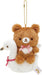 San-X Rilakkuma Swan and Golden Flower Hanging Plush Toy with Chiroikoguma- Japan Figure Store - #1 Bring To You The Best Japanese Goods