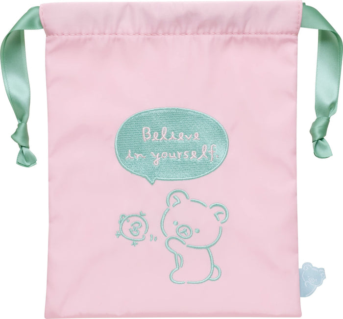 San-X Rilakkuma Message Series Drawstring Bag Perfect for Everyday Use- Japan Figure Store - #1 Bring To You The Best Japanese Goods