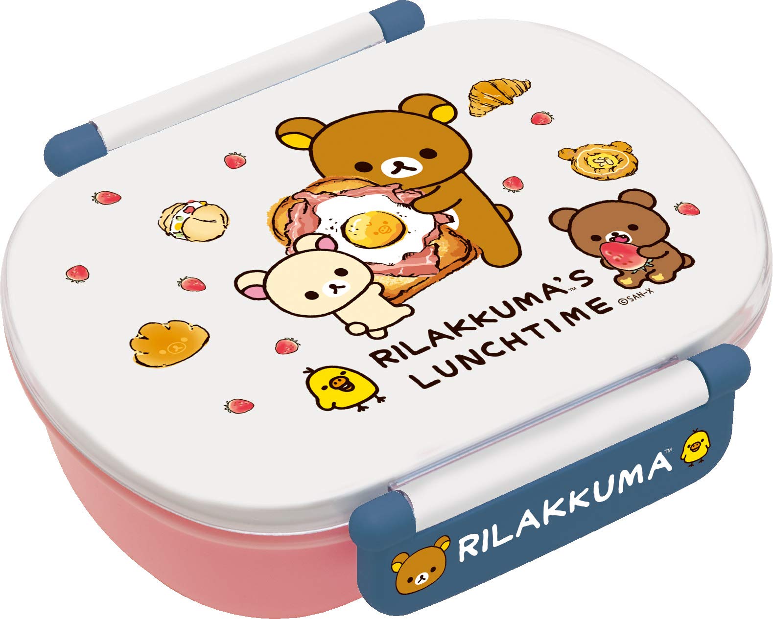 San-X White Rilakkuma Compact Lunch Box Ky71901 - Ideal for Tight Spaces- Japan Figure Store - #1 Bring To You The Best Japanese Goods