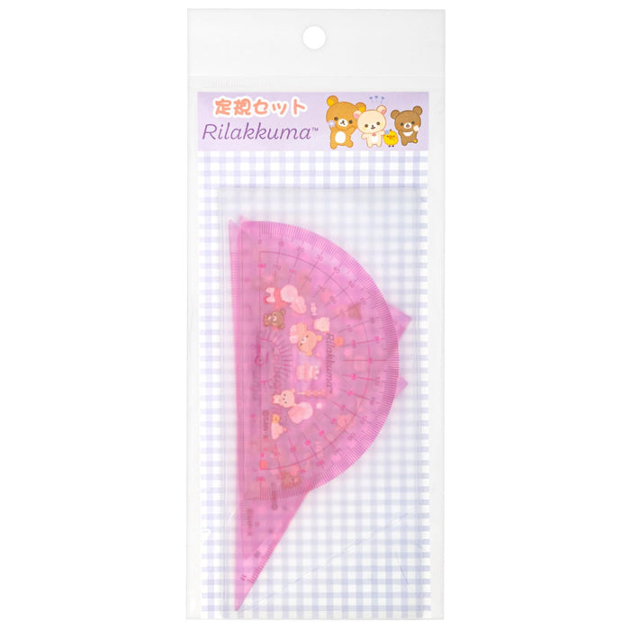 San-X Rilakkuma Triangular Ruler Set for Precision Measuring Sq89601- Japan Figure Store - #1 Bring To You The Best Japanese Goods