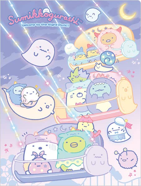 San-X Sumikko Gurashi Ghost Night Park Clear Folder Fa05503- Japan Figure Store - #1 Bring To You The Best Japanese Goods