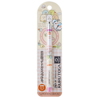 SAN-X Sumikko Gurashi Kurutoga Mechanical Pencil 0.5Mm Pink- Japan Figure Store - #1 Bring To You The Best Japanese Goods