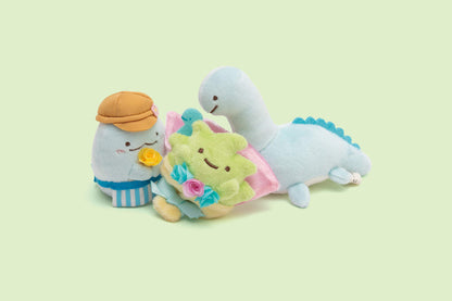 SAN-X Sumikko Gurashi Oshigoto-Gokko Series Hand Sized Plush Doll Set Bouquet And Tokage Flower Shop- Japan Figure Store - #1 Bring To You The Best Japanese Goods