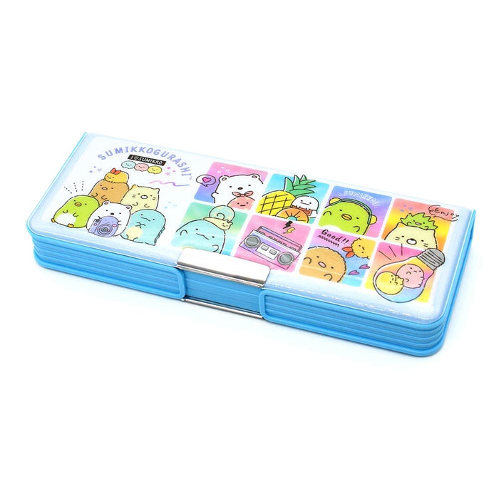 SAN-X Pen Case Sumikko Gurashi Happy School Blue- Japan Figure Store - #1 Bring To You The Best Japanese Goods