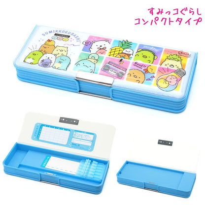 SAN-X Pen Case Sumikko Gurashi Happy School Blue- Japan Figure Store - #1 Bring To You The Best Japanese Goods