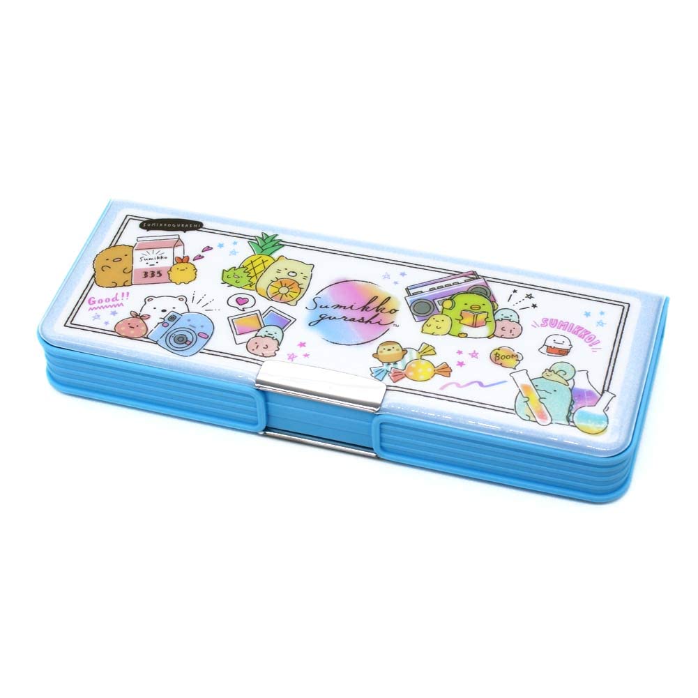 SAN-X Pen Case Sumikko Gurashi Happy School Blue- Japan Figure Store - #1 Bring To You The Best Japanese Goods