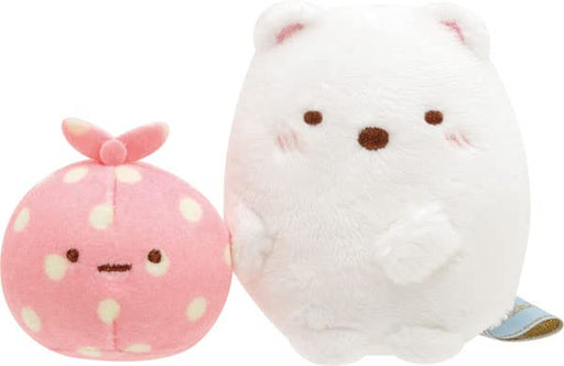 San-X Sumikko Gurashi Bear Cafe At Home Tenori Plush Pair Shirokuma Furoshiki Mf87401- Japan Figure Store - #1 Bring To You The Best Japanese Goods