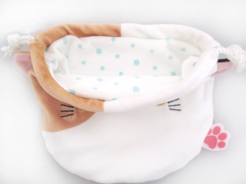 Sanei Boeki Plush Cat Dango Mochi Bag W17.5xD1.5xH15cm- Japan Figure Store - #1 Bring To You The Best Japanese Goods