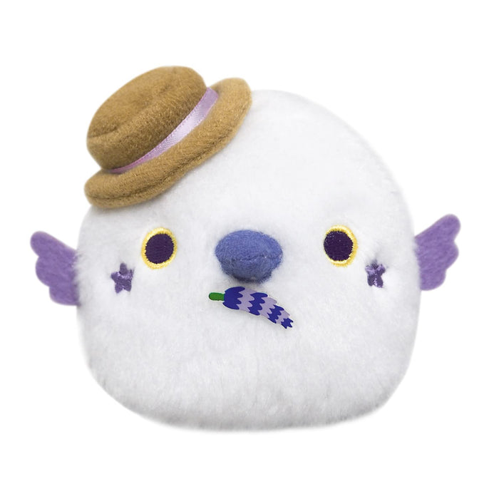 Sanei Boeki Tori Dango Lavender Shimaenaga Stuffed Toy W9xD8xH7cm- Japan Figure Store - #1 Bring To You The Best Japanese Goods