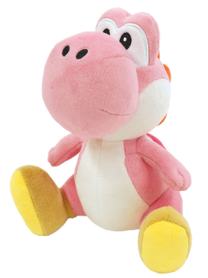 SAN-EI Super Mario All Star Collection Plush Doll Pink Yoshi S- Japan Figure Store - #1 Bring To You The Best Japanese Goods
