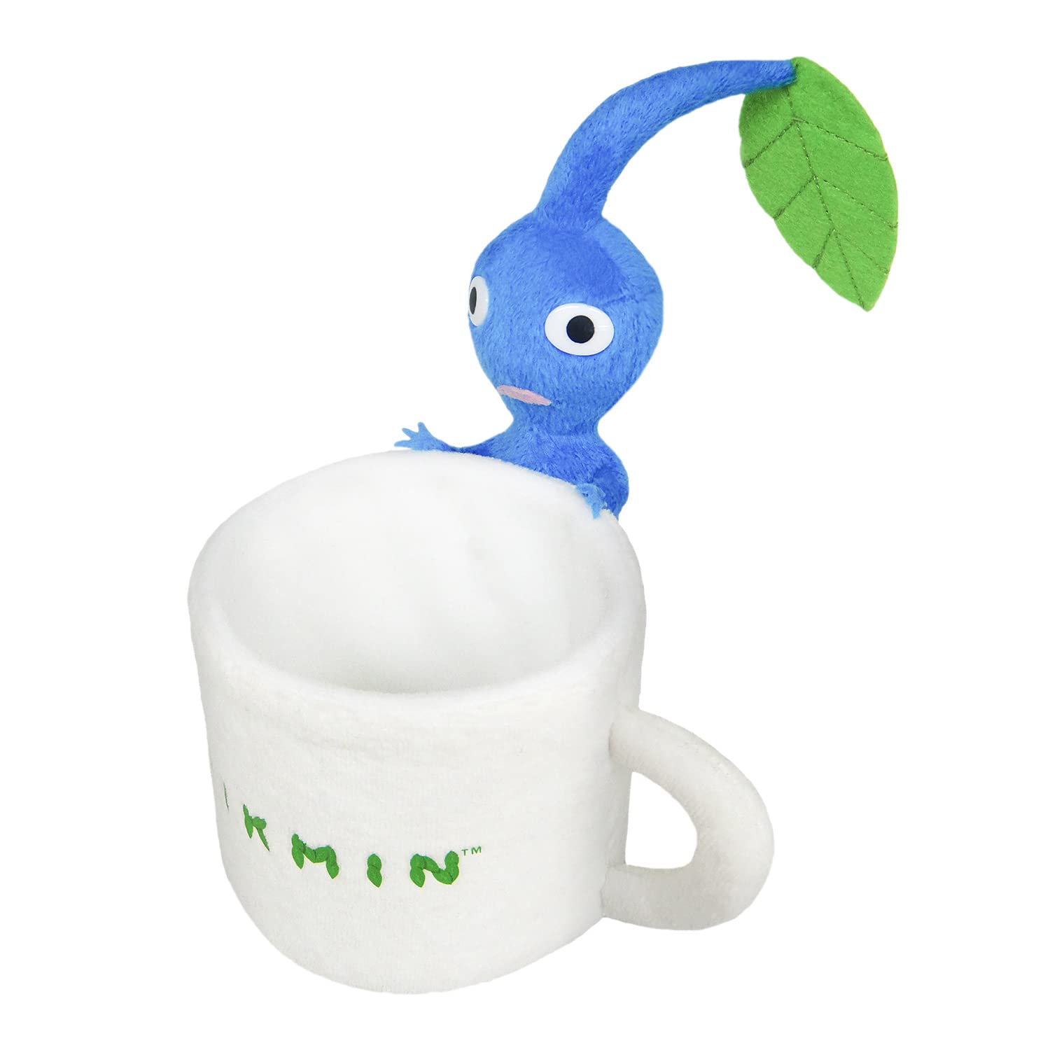 Sanei Trading Pikmin Plush Toys Series Blue Pikmin Accessory Case (Mug) Plush Toy Height 15Cm Pkz02- Japan Figure Store - #1 Bring To You The Best Japanese Goods