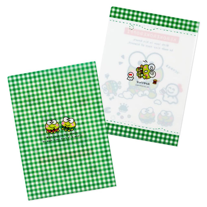 Sanrio Keroppi Clear File Set Of 2 - Japan Goods- Japan Figure Store - #1 Bring To You The Best Japanese Goods