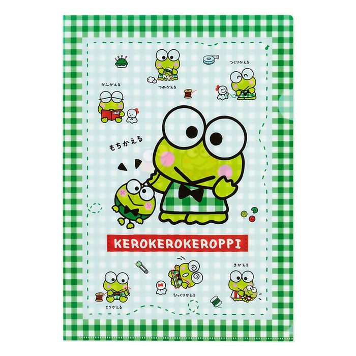 Sanrio Keroppi Clear File Set Of 2 - Japan Goods- Japan Figure Store - #1 Bring To You The Best Japanese Goods
