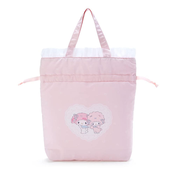 Sanrio My Melody Drawstring Handbag Anytime Pitto Japan 235415- Japan Figure Store - #1 Bring To You The Best Japanese Goods
