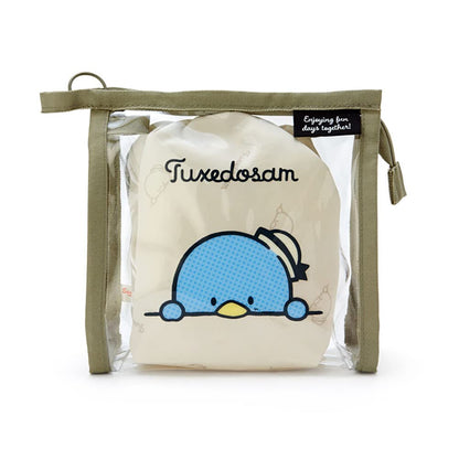 Sanrio 340634 Clear Pouch With Tuxedosam Drawstring Simple Design - Tuxedosam Drawstring Clear Pouch- Japan Figure Store - #1 Bring To You The Best Japanese Goods