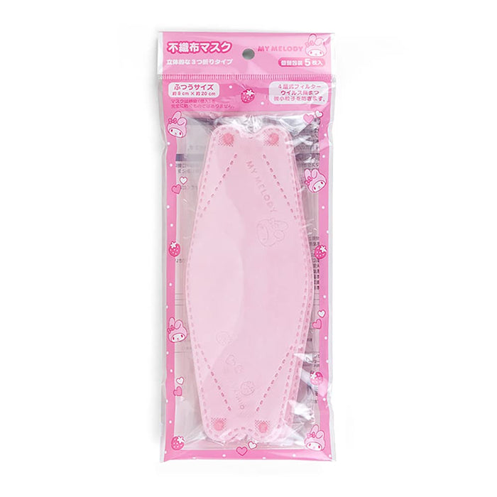 Sanrio My Melody 3D Non-Woven Cold Prevention Mask 20.5 X 8 cm- Japan Figure Store - #1 Bring To You The Best Japanese Goods