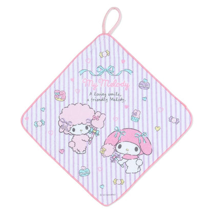 SANRIO Hand Towel With Loop Set 3 Pcs My Melody- Japan Figure Store - #1 Bring To You The Best Japanese Goods