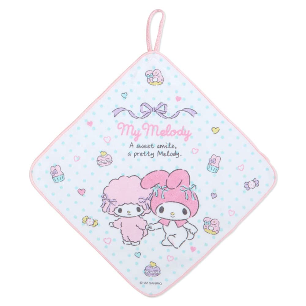 SANRIO Hand Towel With Loop Set 3 Pcs My Melody- Japan Figure Store - #1 Bring To You The Best Japanese Goods
