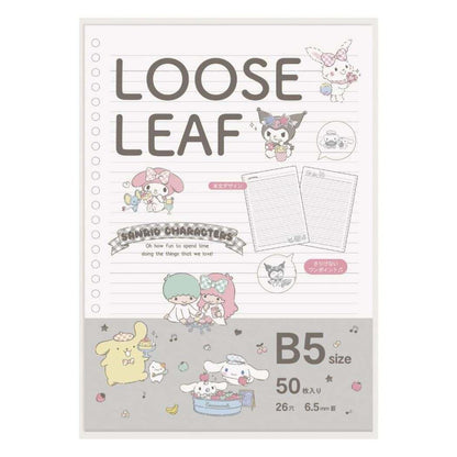 M-Plan Japan Sanrio Characters B5 Loose Leaf Learning Notebook Mix- Japan Figure Store - #1 Bring To You The Best Japanese Goods