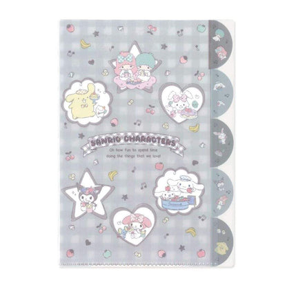 M-Plan A4 Sanrio Characters Index File Japan - Pocket File Mix- Japan Figure Store - #1 Bring To You The Best Japanese Goods
