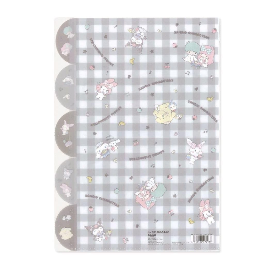 M-Plan A4 Sanrio Characters Index File Japan - Pocket File Mix- Japan Figure Store - #1 Bring To You The Best Japanese Goods