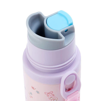 Sanrio Children&S Water Bottle 380Ml Direct Drink With One-Touch Cup 2Way Stainless Steel Bottle My Melody My Melody (Ballet) Heat Insulation Cold Insulation With Shoulder String Girl Character Sanrio- Japan Figure Store - #1 Bring To You The Best Japanese Goods