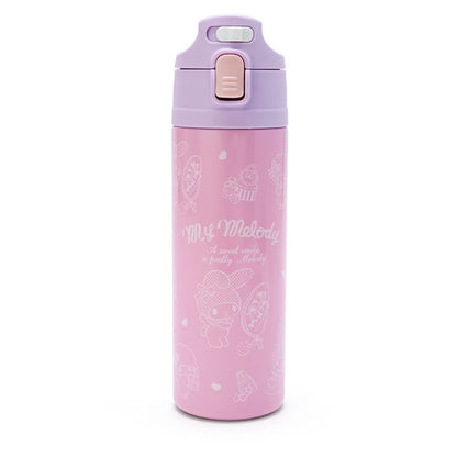 SANRIO Stainless Steel Water Bottle With Cover My Melody- Japan Figure Store - #1 Bring To You The Best Japanese Goods