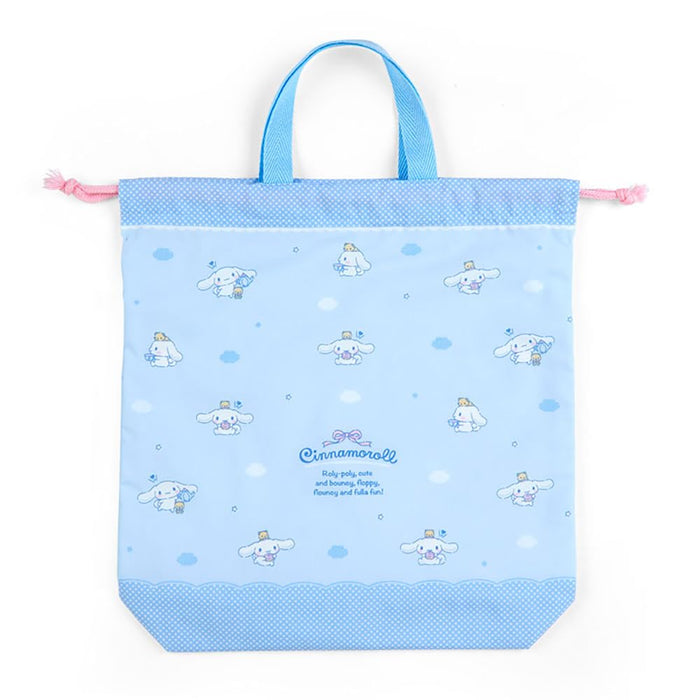 Sanrio Cinnamoroll Drawstring Bag W/ Handle Japan 255939- Japan Figure Store - #1 Bring To You The Best Japanese Goods