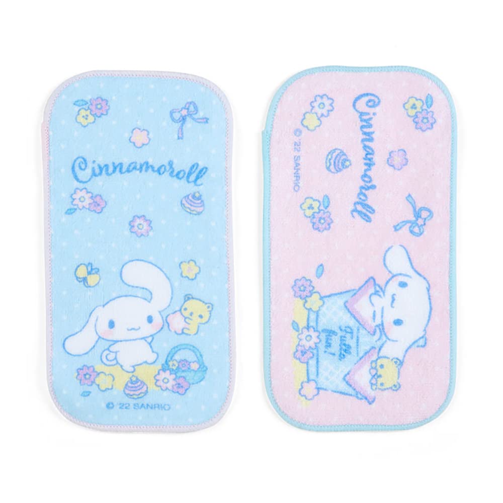 SANRIO Half-Size Mini Hand Towel Set 2 Pcs Cinnamoroll- Japan Figure Store - #1 Bring To You The Best Japanese Goods