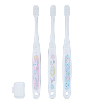 SANRIO Toothbrush Set 3 Pcs Cinnamoroll- Japan Figure Store - #1 Bring To You The Best Japanese Goods