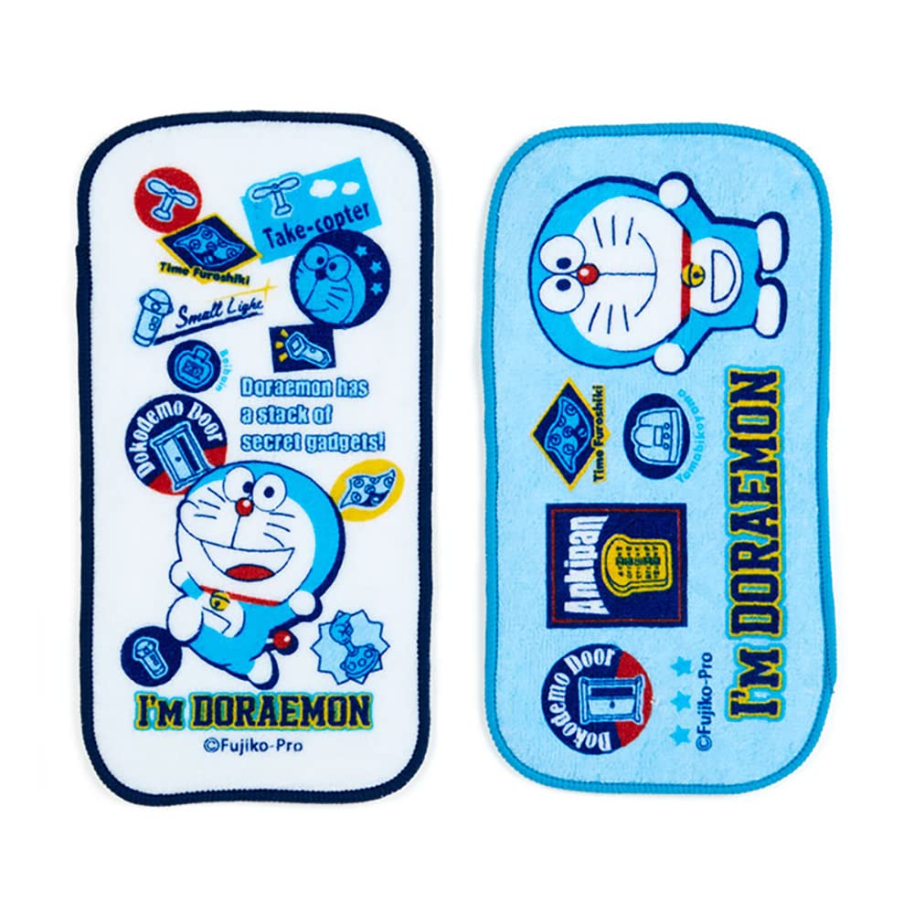 SANRIO Mini Half Towel Set Of 2 Doraemon- Japan Figure Store - #1 Bring To You The Best Japanese Goods