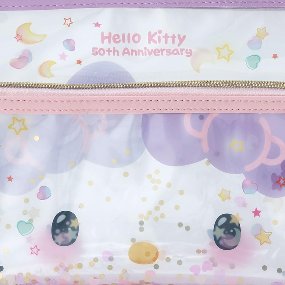 Sanrio Hello Kitty 50th Anniv Flat Pouch 517593- Japan Figure Store - #1 Bring To You The Best Japanese Goods
