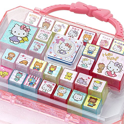 Sanrio Hello Kitty Friend Stamp Set 16.5 × 4.5 × 18.5Cm Polystyrene N-1709-769703- Japan Figure Store - #1 Bring To You The Best Japanese Goods