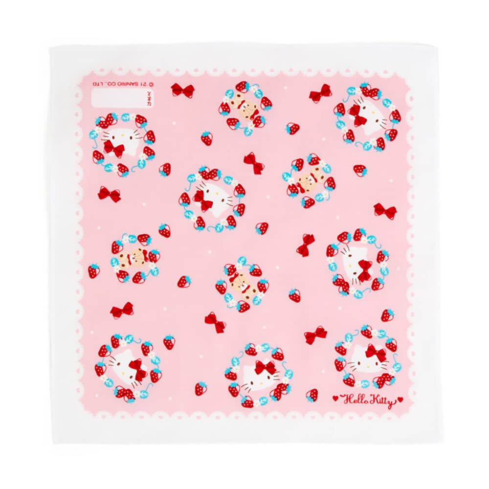 Sanrio Hello Kitty Strawberry Handkerchief 381306- Japan Figure Store - #1 Bring To You The Best Japanese Goods