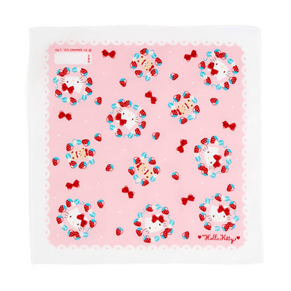Sanrio Hello Kitty Strawberry Handkerchief 381306- Japan Figure Store - #1 Bring To You The Best Japanese Goods