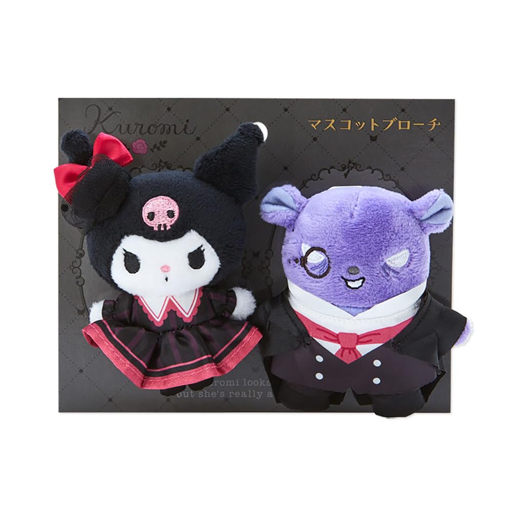 Sanrio Kuromi & Baku Mascot Brooch Set Japan 883794- Japan Figure Store - #1 Bring To You The Best Japanese Goods