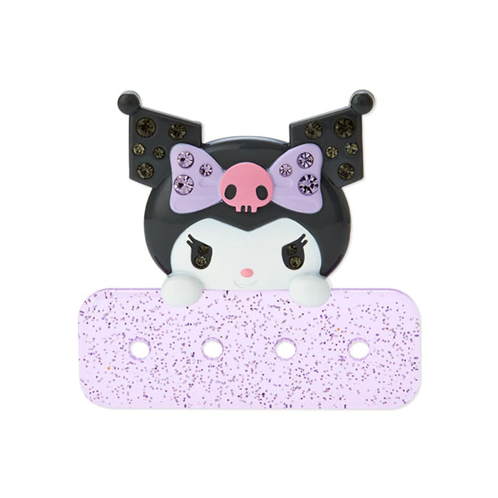 Sanrio Kuromi Badge W/ Custom Clip Japan 266035- Japan Figure Store - #1 Bring To You The Best Japanese Goods