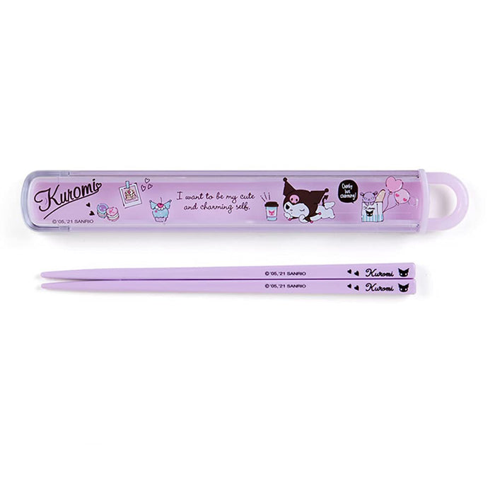 SANRIO Chopsticks & Case Kuromi- Japan Figure Store - #1 Bring To You The Best Japanese Goods