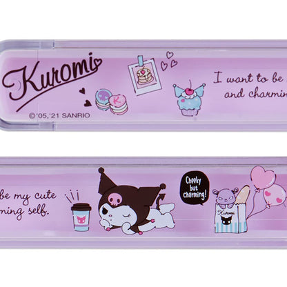 SANRIO Chopsticks & Case Kuromi- Japan Figure Store - #1 Bring To You The Best Japanese Goods