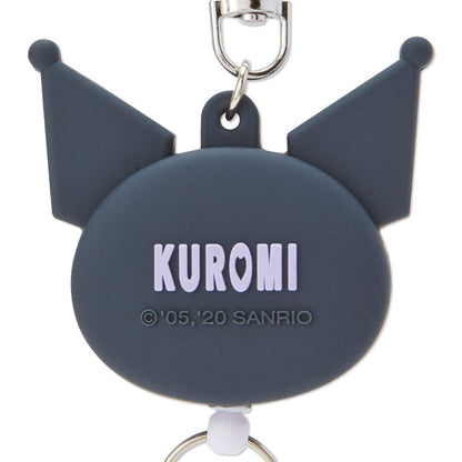 SANRIO Face Shaped Reel Keychain Kuromi- Japan Figure Store - #1 Bring To You The Best Japanese Goods