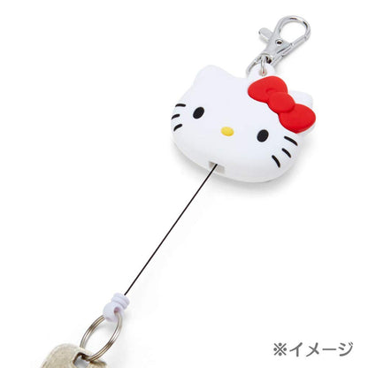 SANRIO Face Shaped Reel Keychain Kuromi- Japan Figure Store - #1 Bring To You The Best Japanese Goods