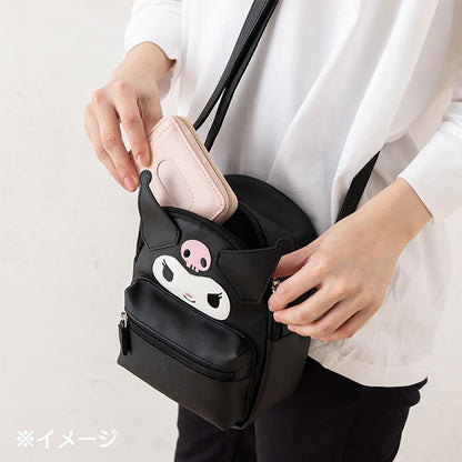 Sanrio Kuromi Face Shoulder Bag Japan 413551- Japan Figure Store - #1 Bring To You The Best Japanese Goods