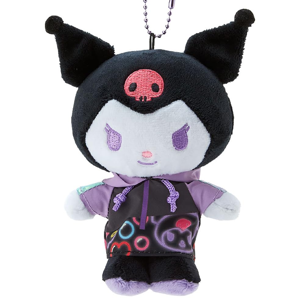 Sanrio Kuromi Mascot Holder Vivid Neon 597139- Japan Figure Store - #1 Bring To You The Best Japanese Goods