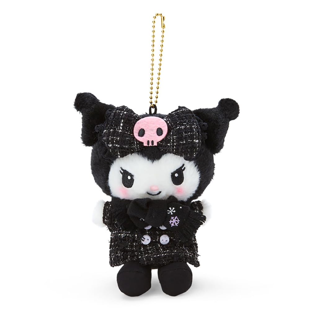 Sanrio Kuromi Mascot Holder Winter Dress 474452- Japan Figure Store - #1 Bring To You The Best Japanese Goods