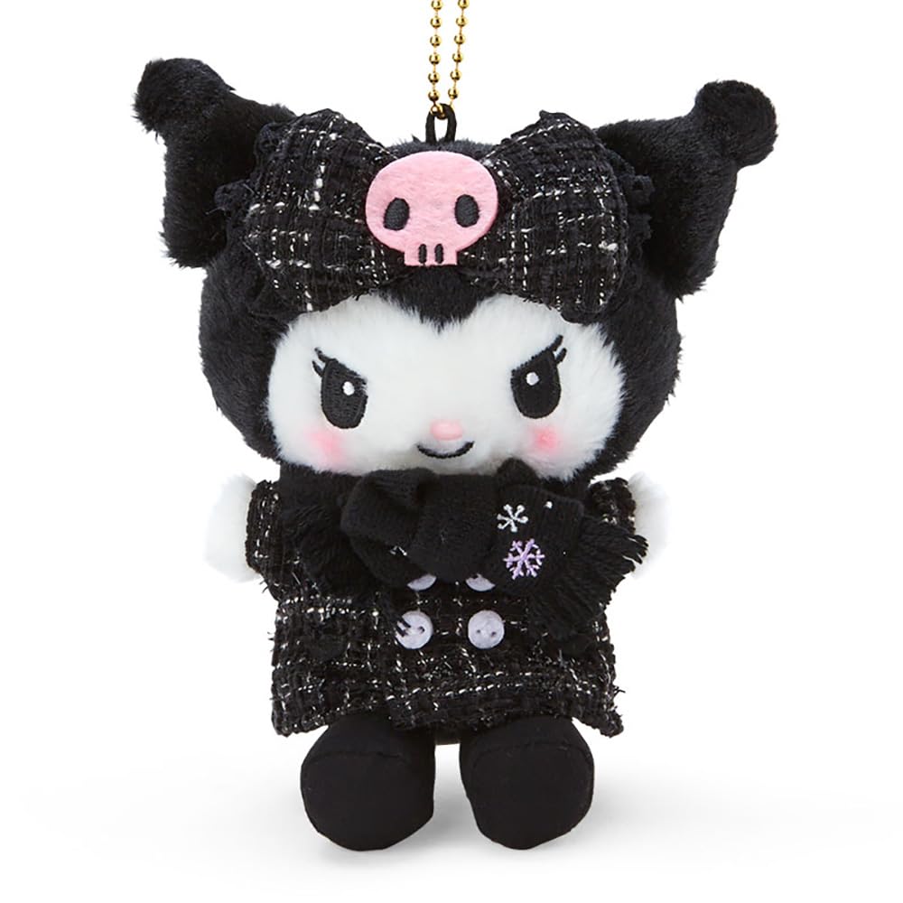 Sanrio Kuromi Mascot Holder Winter Dress 474452- Japan Figure Store - #1 Bring To You The Best Japanese Goods