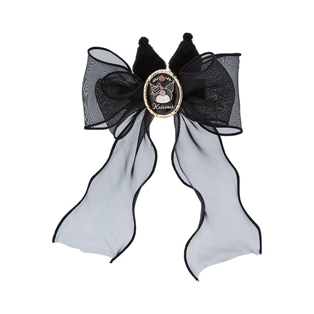 Sanrio Japan Kuromi Delusion Lady Ribbon Hair Clip 070645- Japan Figure Store - #1 Bring To You The Best Japanese Goods