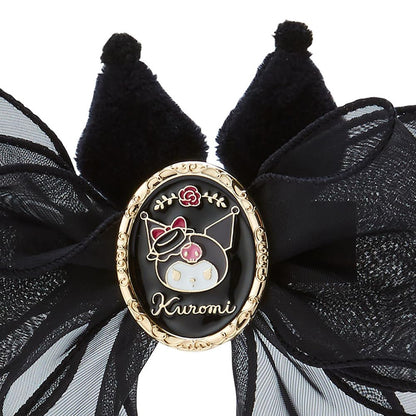 Sanrio Japan Kuromi Delusion Lady Ribbon Hair Clip 070645- Japan Figure Store - #1 Bring To You The Best Japanese Goods