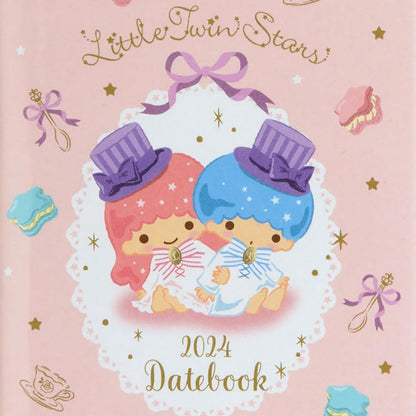 Sanrio Little Twin Stars 2024 Pocket Date Book Japan 702579- Japan Figure Store - #1 Bring To You The Best Japanese Goods