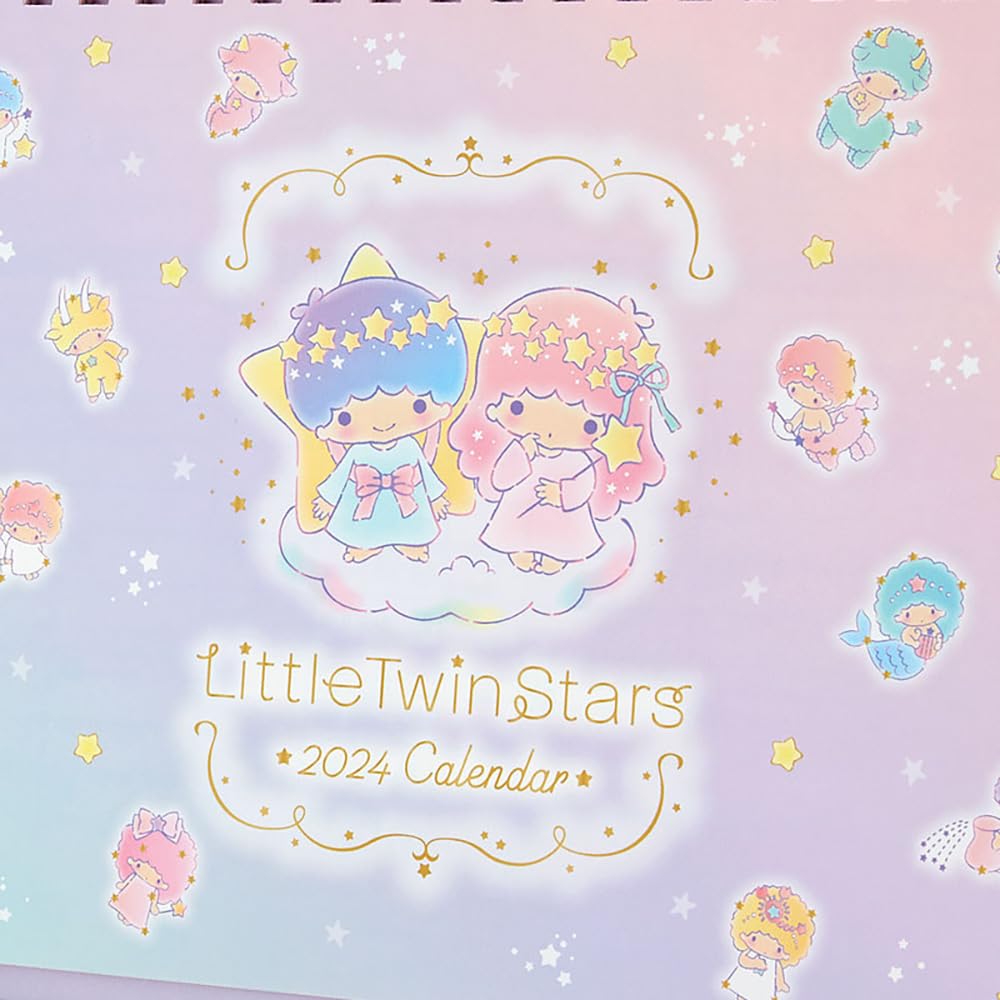 Sanrio Little Twin Stars Ring Calendar 2024 Japan 699781- Japan Figure Store - #1 Bring To You The Best Japanese Goods