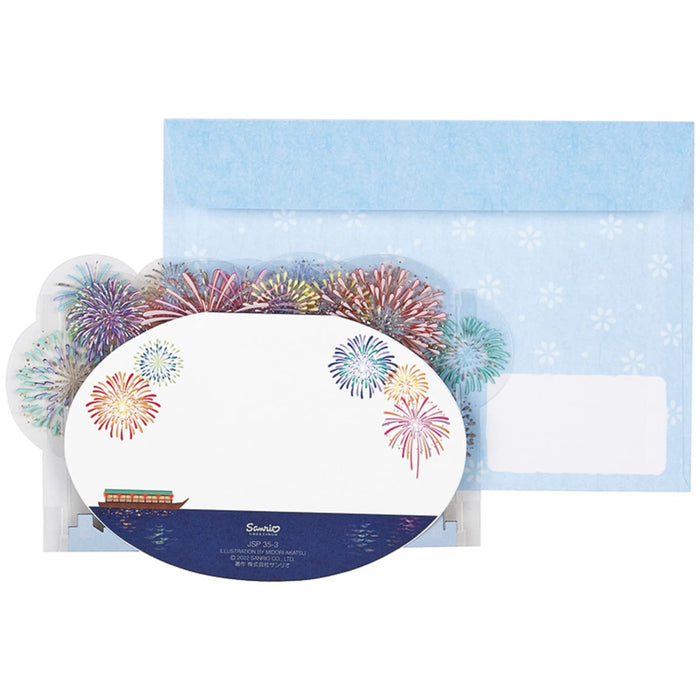 Sanrio Message Card Summer Fireworks Greeting Card - Japan - Overseas Shipping Available- Japan Figure Store - #1 Bring To You The Best Japanese Goods